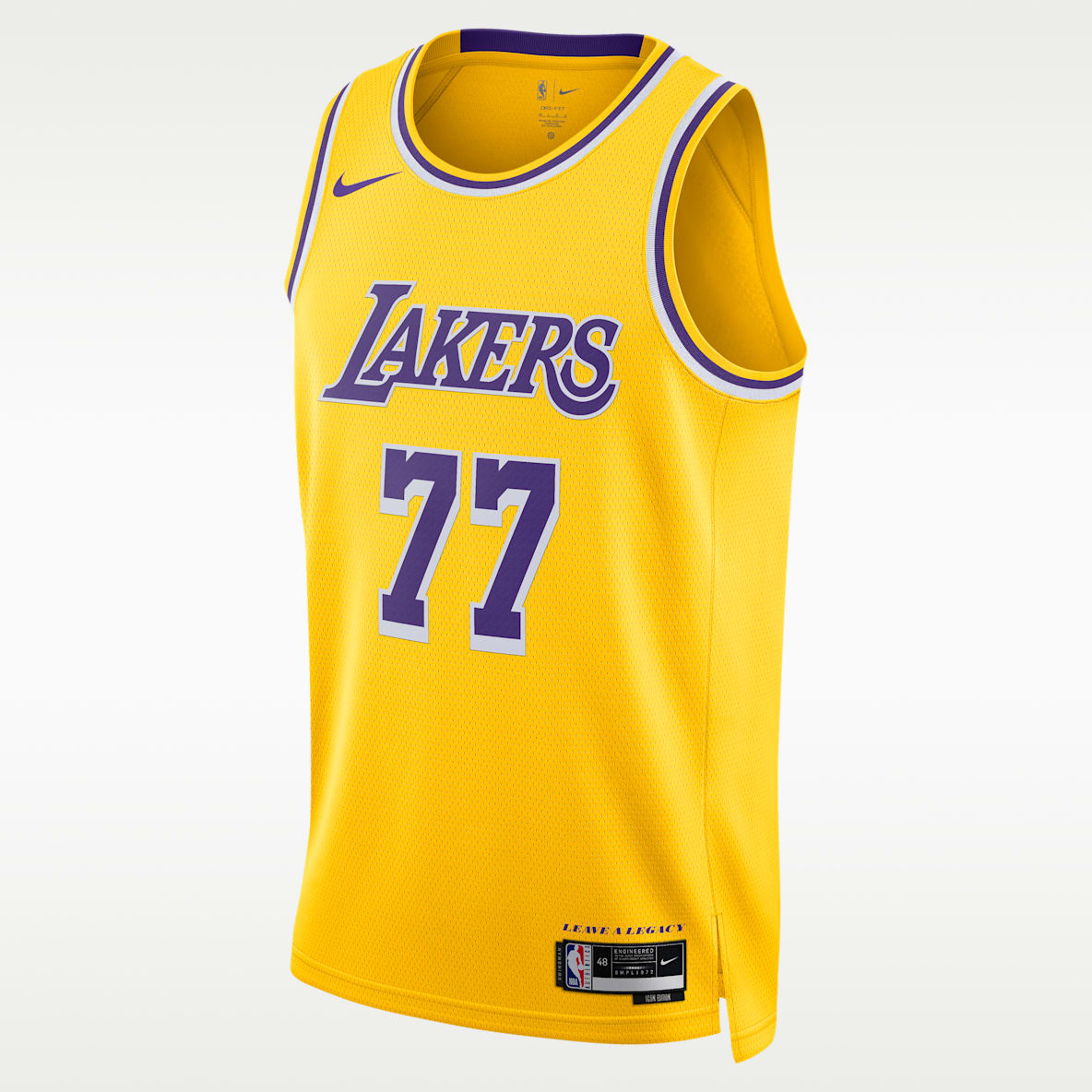 洛杉矶湖人队 Icon Edition Nike Dri-FIT NBA Swingman Jersey 男子速干球衣