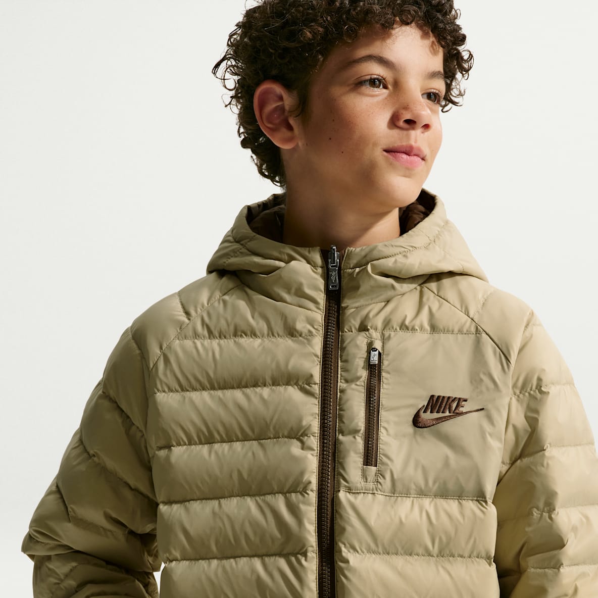 Nike 大童拒水双面穿户外夹克羽绒服