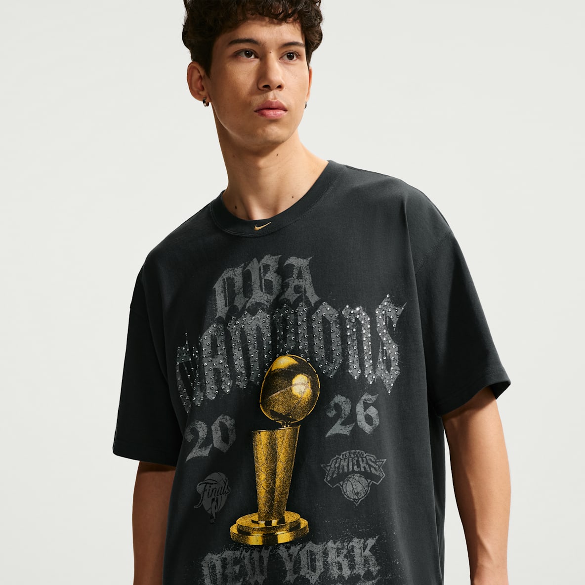 纽约尼克斯队 2026 NBA 总冠军 Nike NBA 男子篮球短袖T恤