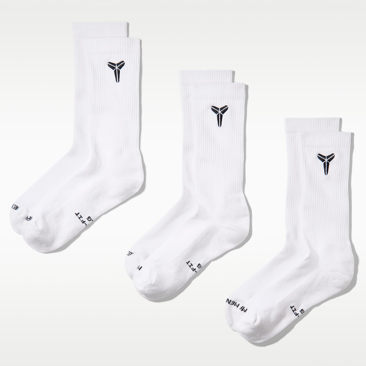 Kobe Nike Everyday Elevated 科比速干中筒运动袜(3 双)