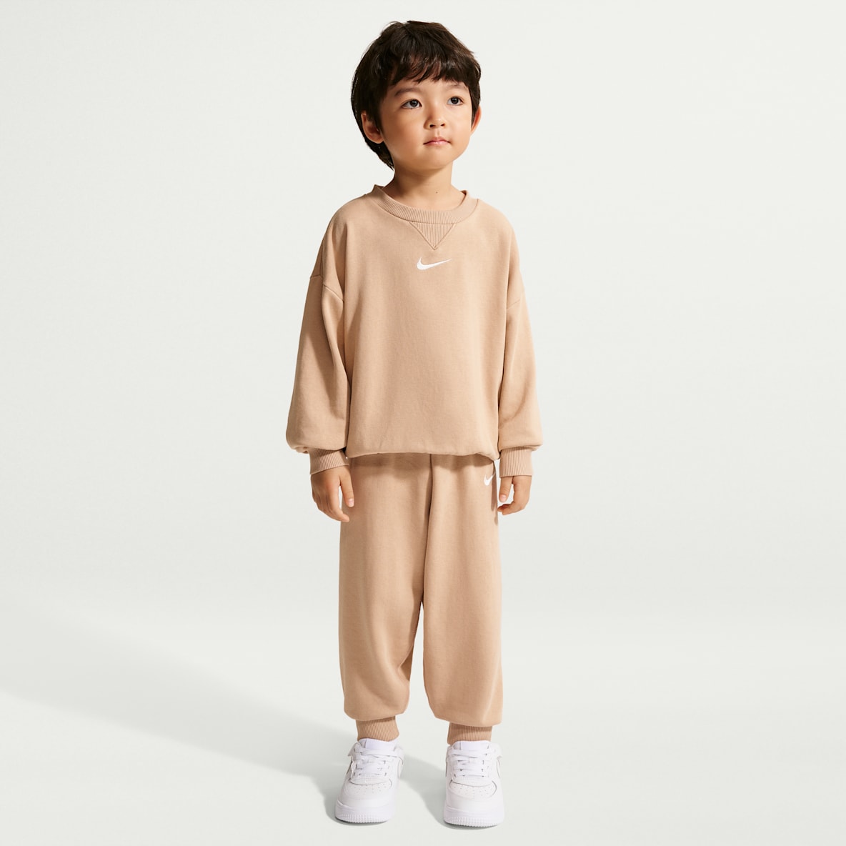 Nike 婴童法式毛圈圆领上衣和长裤套装