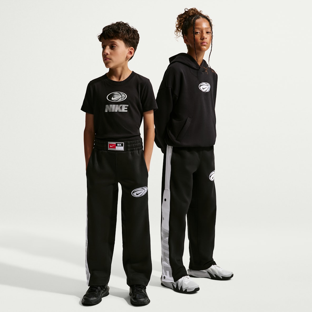 Nike 大童加绒篮球长裤