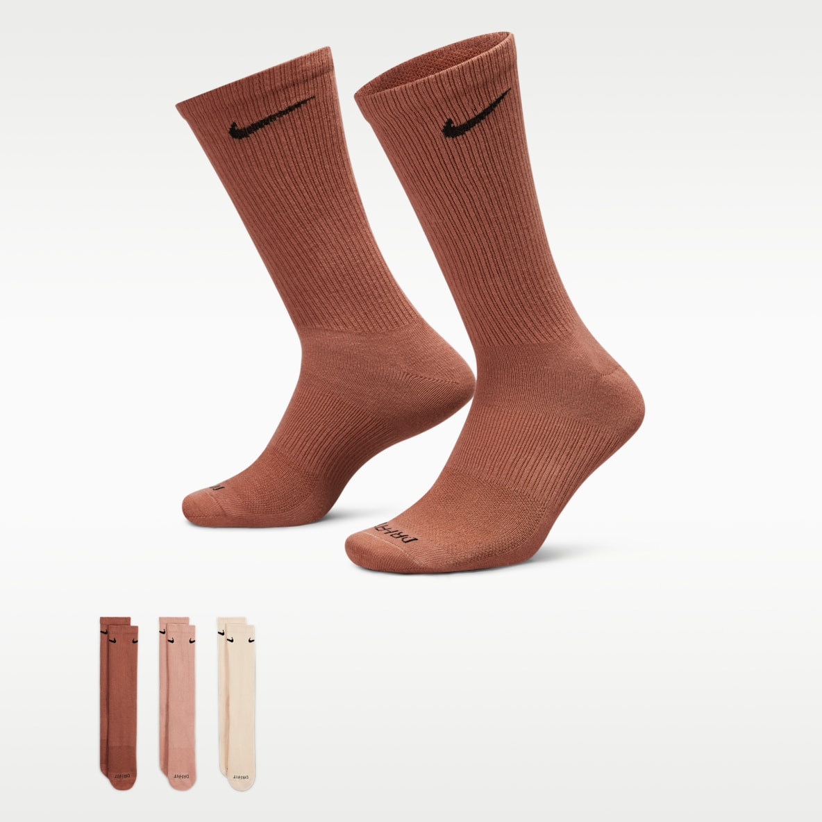 Nike Everyday Plus Lightweight Nike Everyday Plus Lightweight 速干中筒训练袜(3 双)