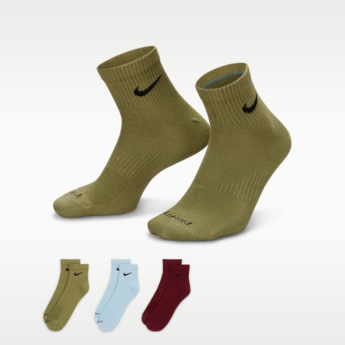 Nike Everyday Plus Lightweight 速干训练短袜（3 双）