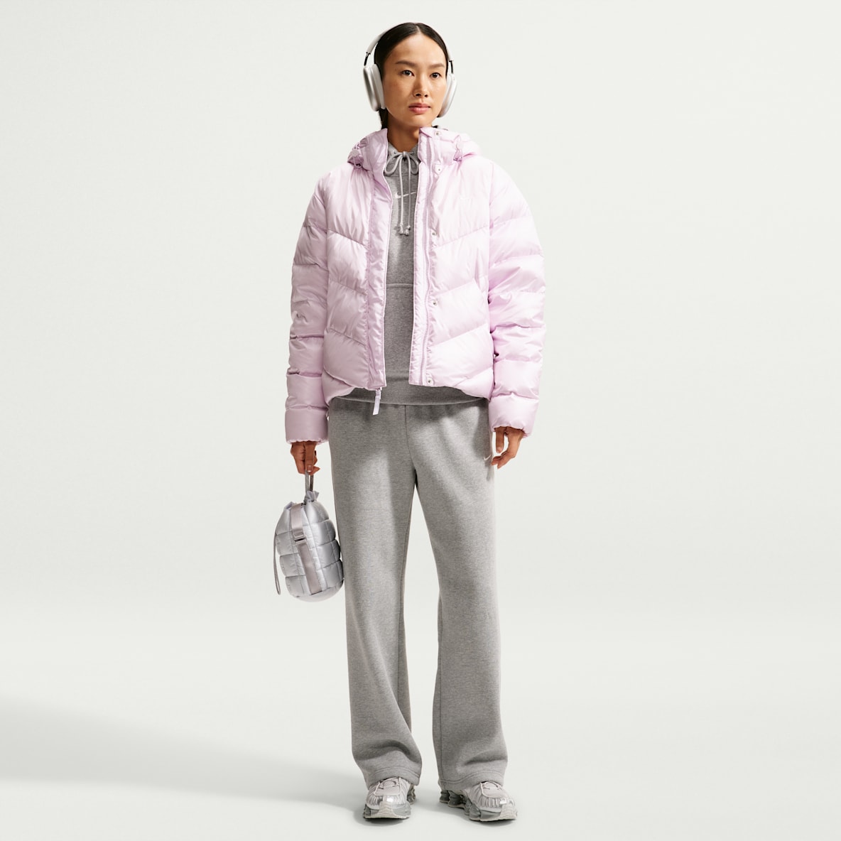 Nike Studio Fleece Medium Weight 女子中克重加绒中腰直筒长裤