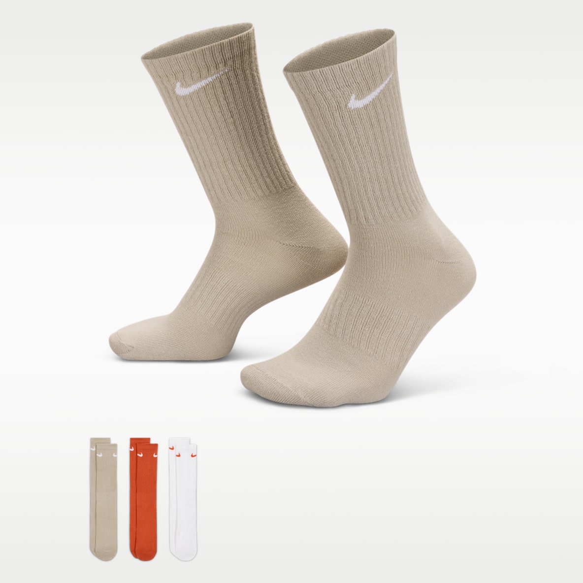 Nike Everyday Lightweight 情人节速干中筒训练袜（3 双）