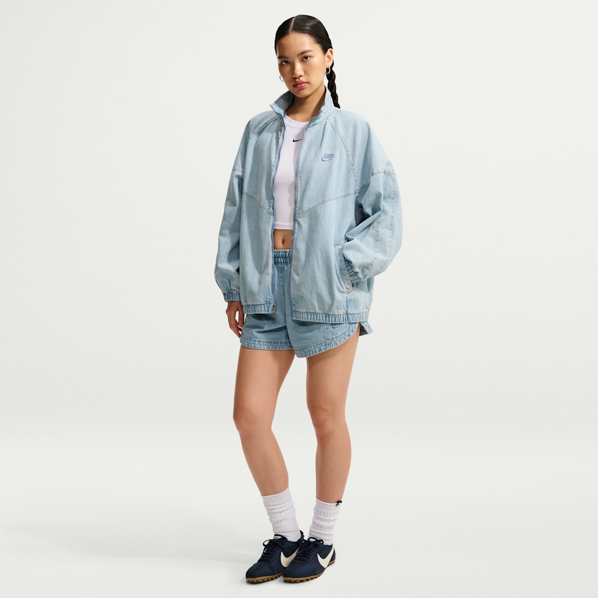 Nike Sportswear Tempo 女子中腰牛仔短裤