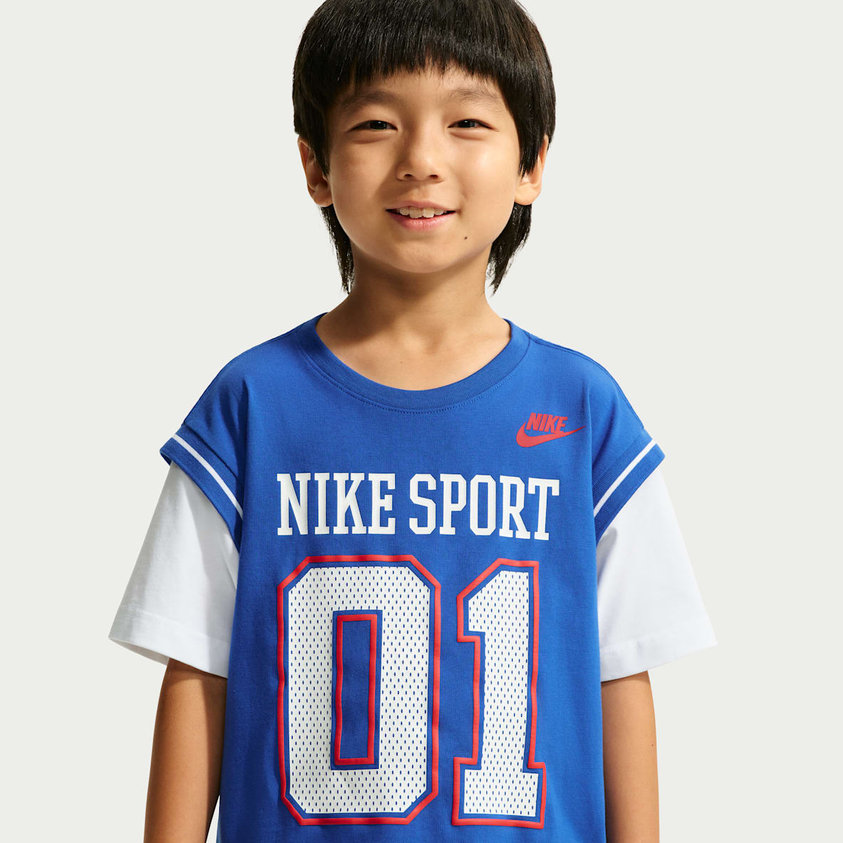 Nike Sportswear Multisport 幼童假两件短袖T恤