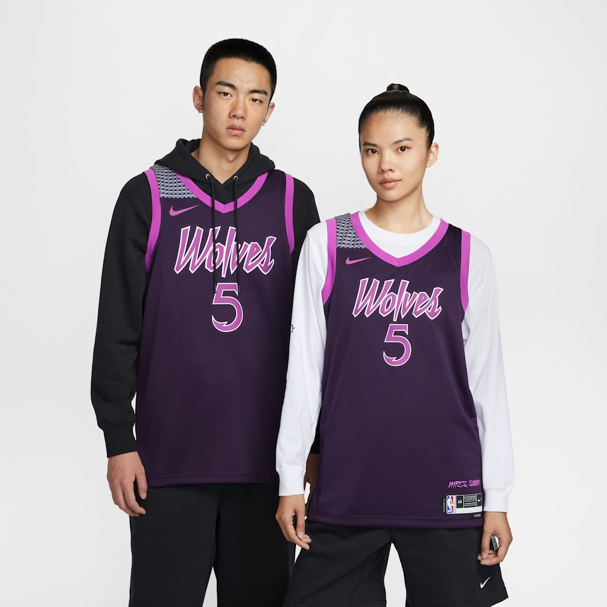 明尼苏达森林狼队安东尼·爱德华兹 (Anthony Edwards) City Edition Nike NBA Swingman Jersey 男子速干球衣