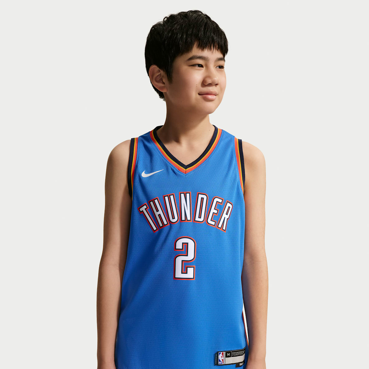 俄克拉荷马城雷霆队 Icon Edition Nike NBA Swingman Jersey 大童(男孩)速干球衣