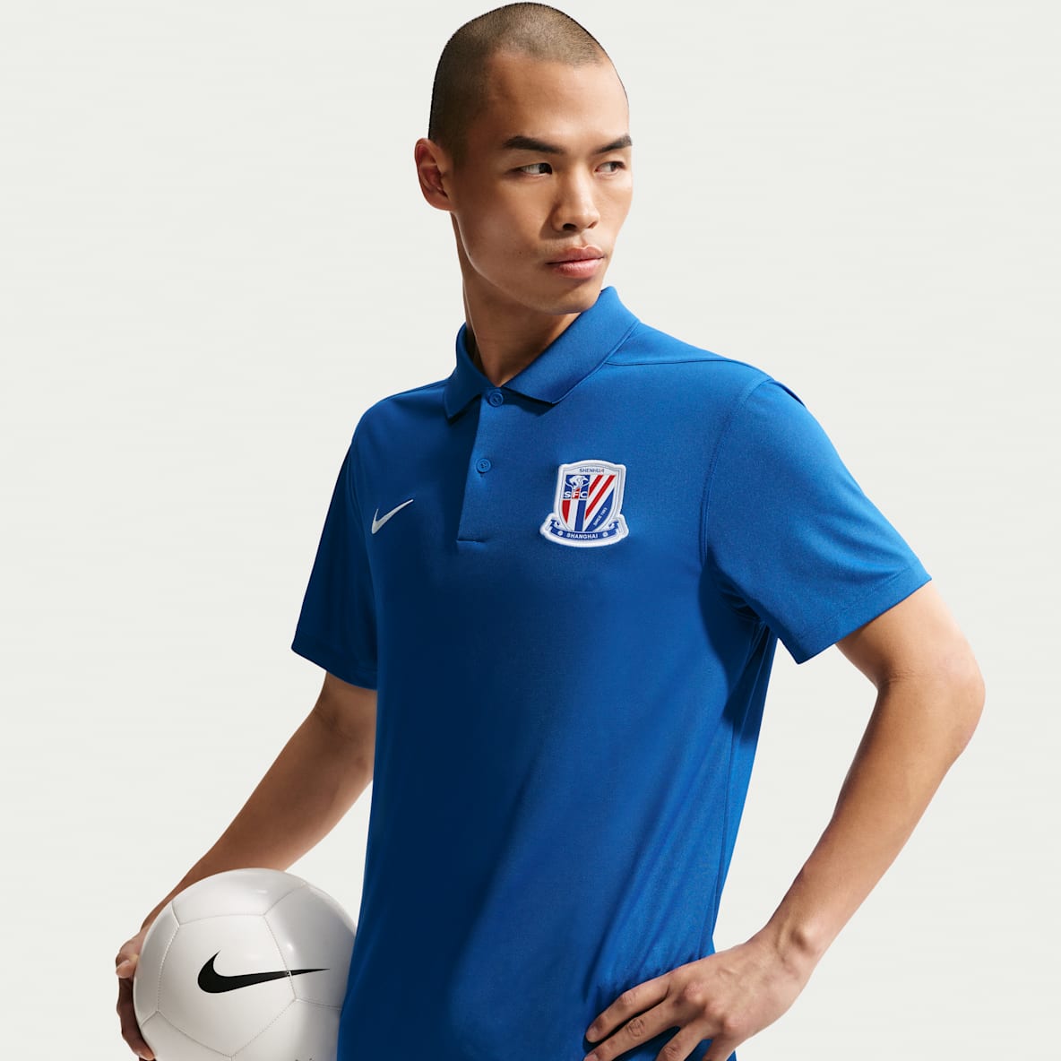 2026 赛季上海申花足球俱乐部 Nike Dri-FIT Victory 男子速干翻领T恤