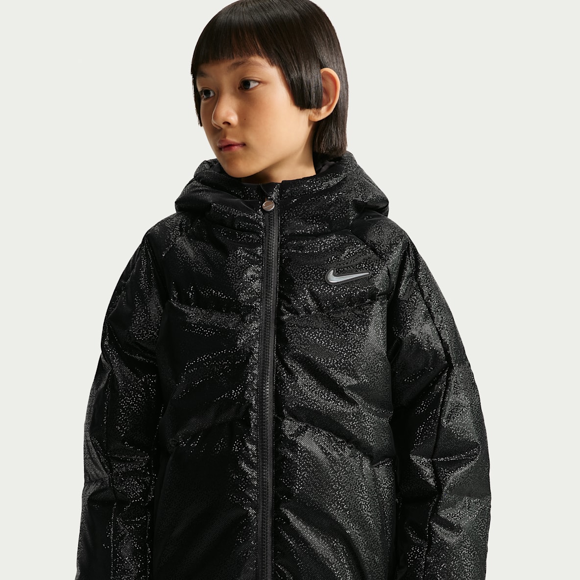 Nike Swoosh 幼童亮面羽绒夹克