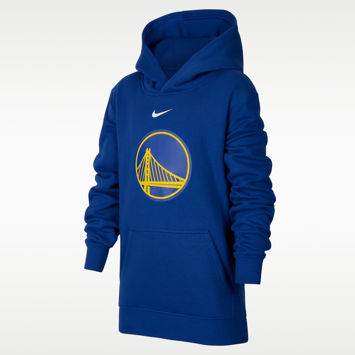 金州勇士队 Club Fleece Nike NBA 大童（男孩）加绒套头连帽衫