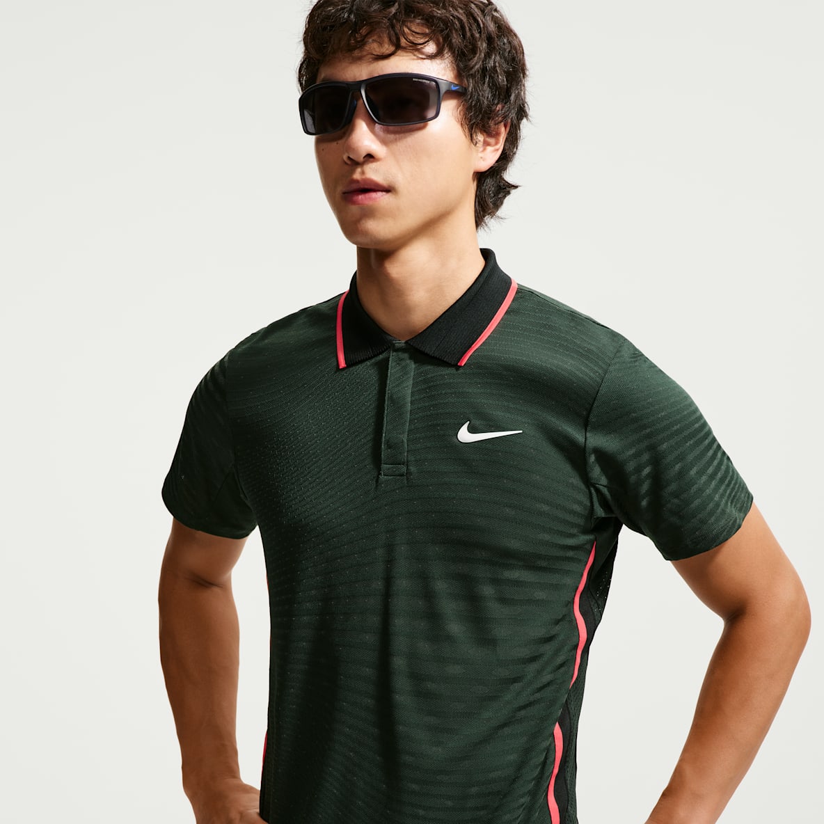 NikeCourt Slam Aero-FIT 男子网球短袖翻领T恤
