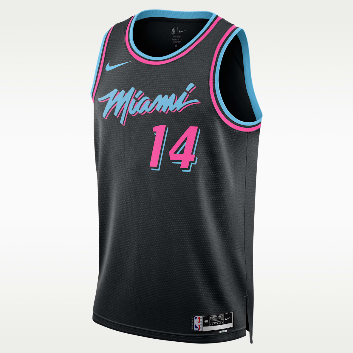 迈阿密热火队泰勒·希罗 (Tyler Herro) City Edition Nike NBA Swingman Jersey 男子速干球衣
