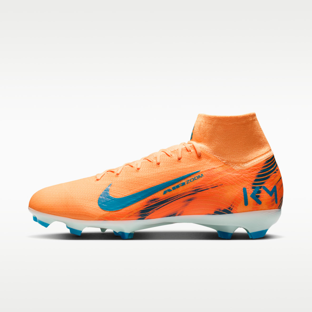 Nike Mercurial Superfly 10 Pro "Kylian Mbappé" 耐克刺客系列姆巴佩男/女 FG 天然硬质草地高帮足球鞋