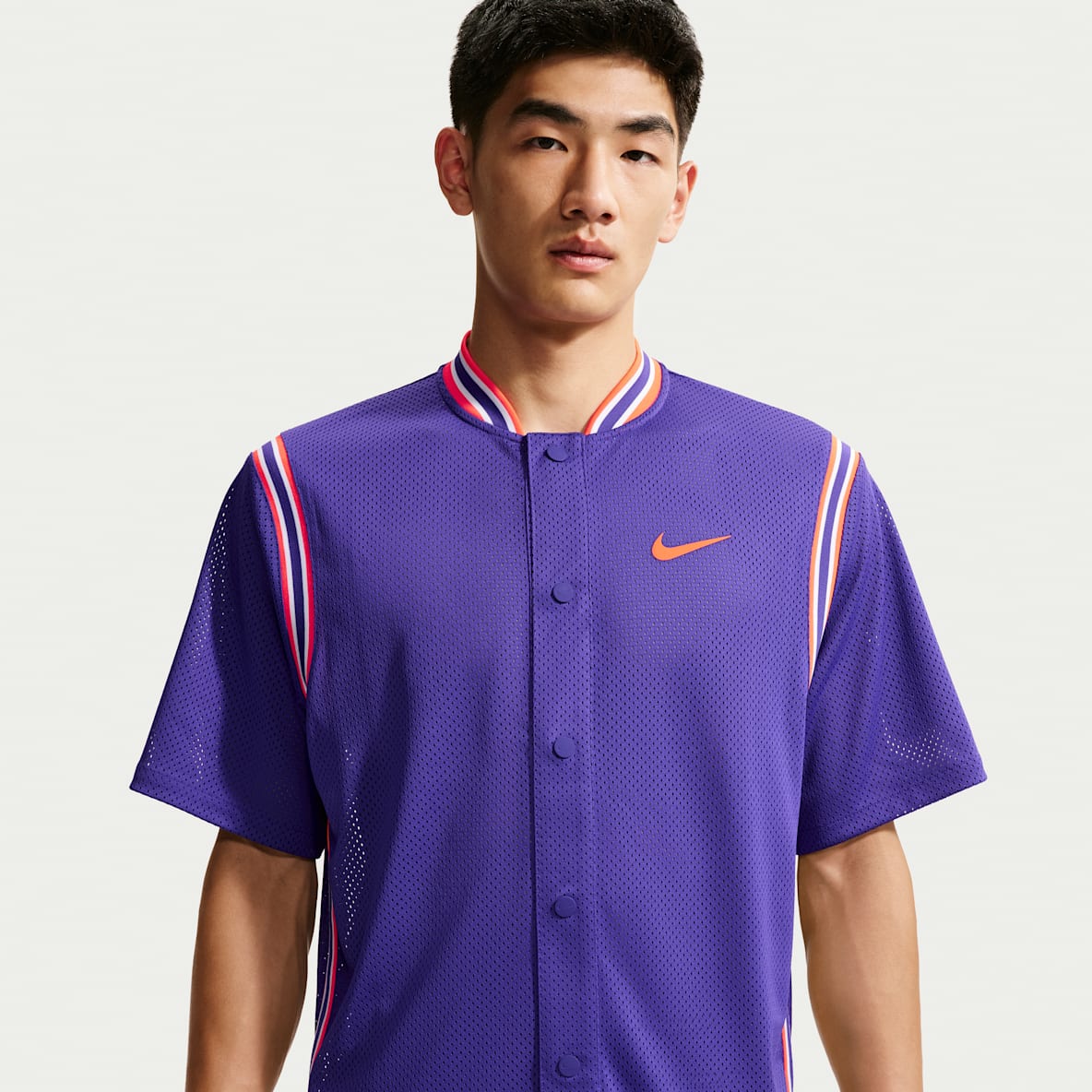 NikeCourt Slam Dri-FIT 卡洛斯·阿尔卡拉斯同款男子速干按扣网球短袖上衣