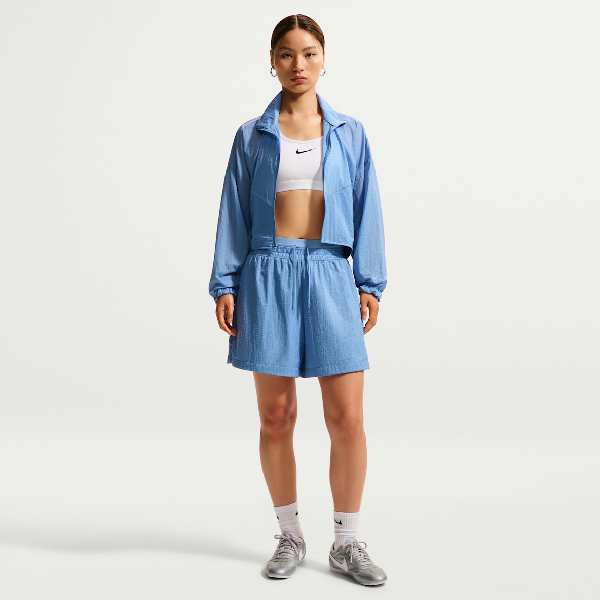 Nike Sportswear 女子宽松高腰轻盈不易撕裂短裤