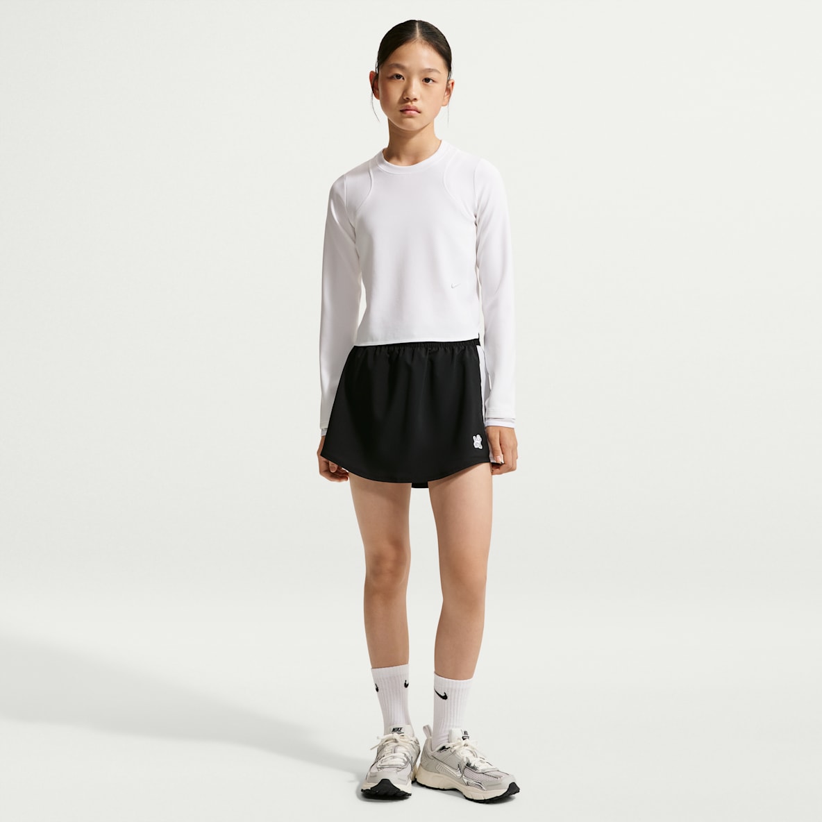Nike One Dri-FIT 大童(女孩)速干高腰裤裙