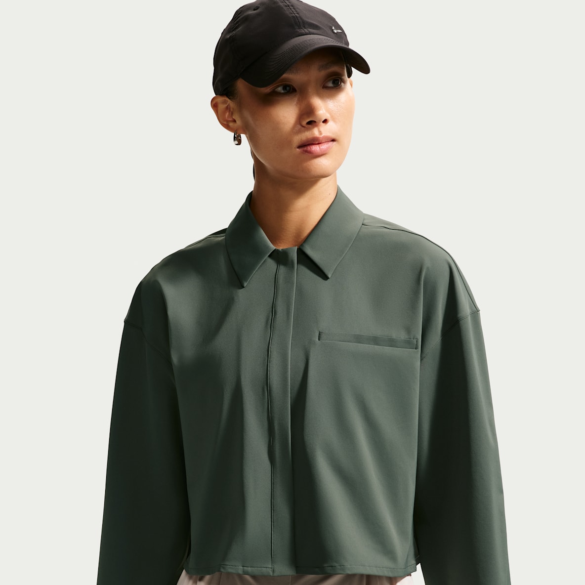 Nike 24.7 PerfectStretch Dri-FIT 无界弹韧女子速干短款长袖上衣