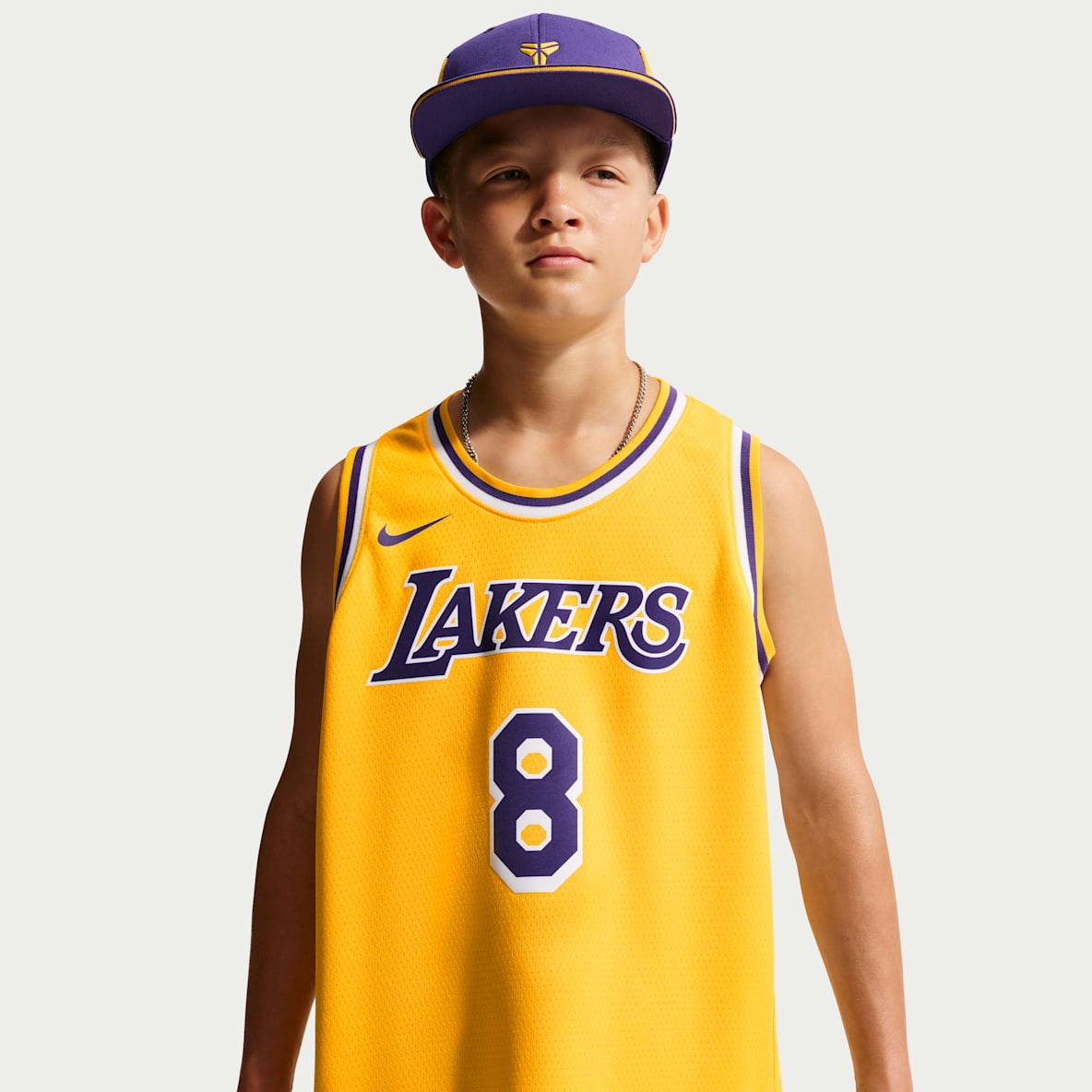 洛杉矶湖人队 Icon Edition Nike NBA Swingman Jersey 大童（男孩）速干球衣
