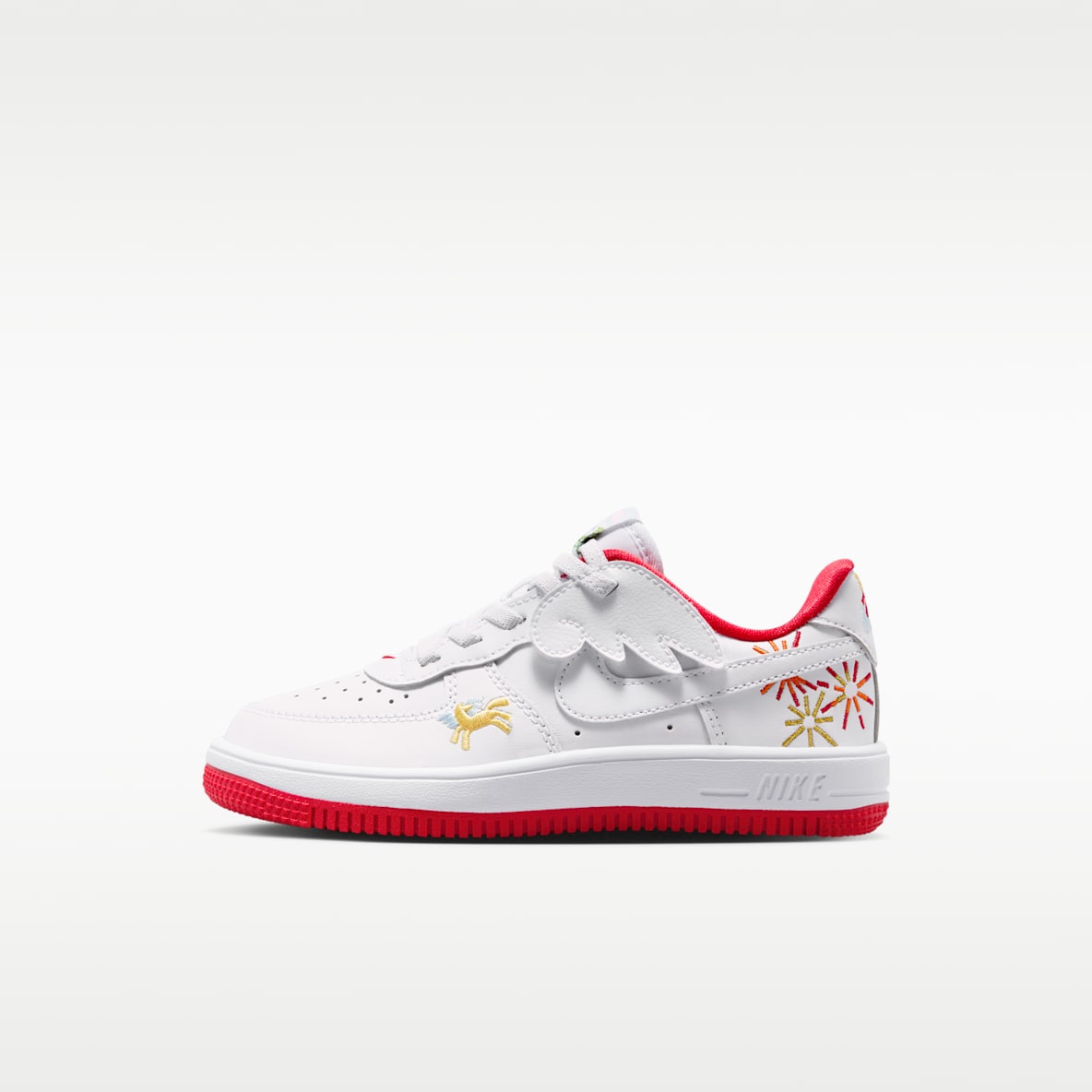 Nike Force 1 Low EasyOn 马年限定脱缰系列 Nike Force 1 Low EasyOn 马年限定脱缰系列 新年款幼童运动鞋