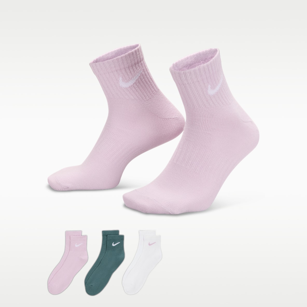 Nike Everyday Lightweight 速干训练短袜（3 双）