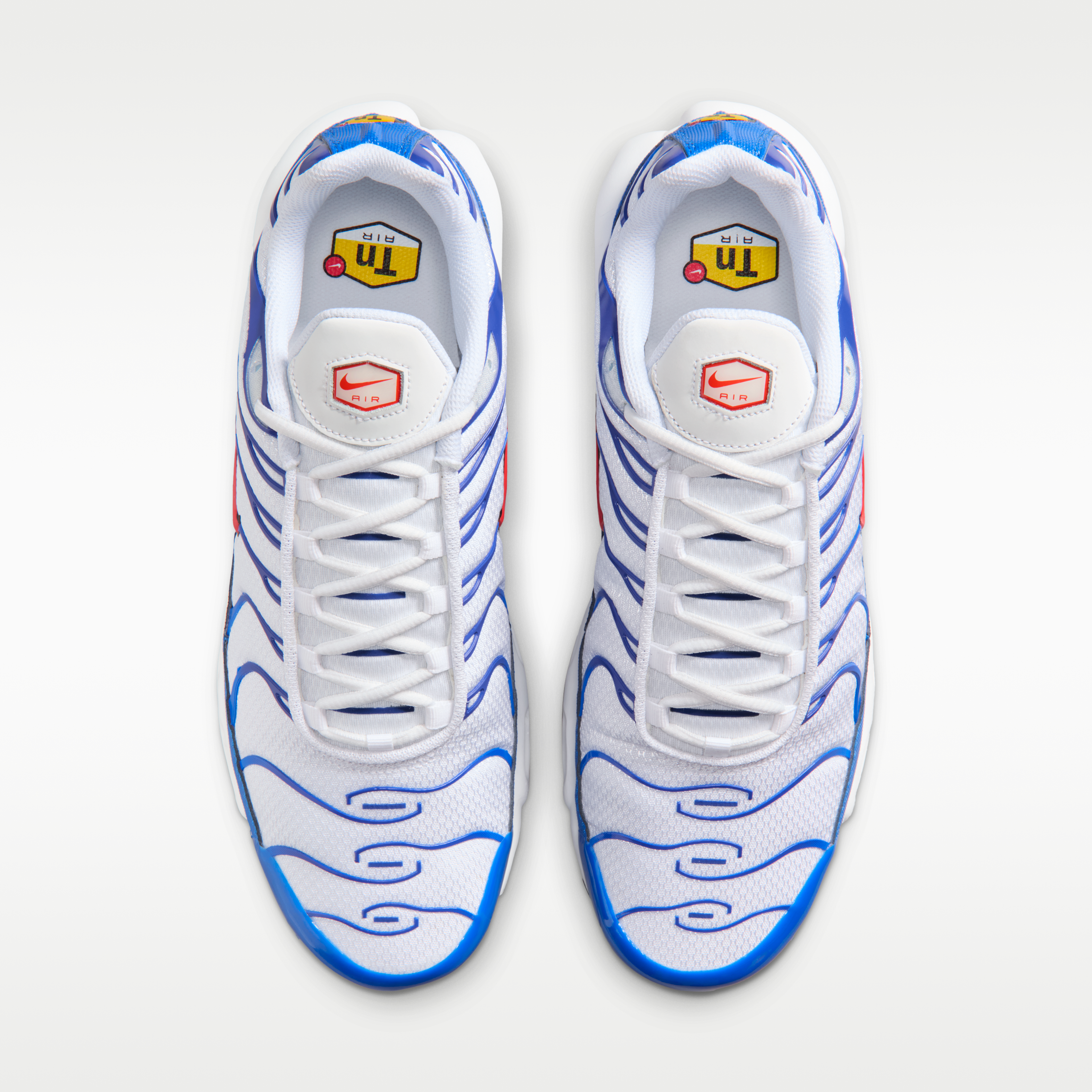 как выглядит Nike Air Max Plus Running Shoes Unisex White Blue - DM0032-107 фото