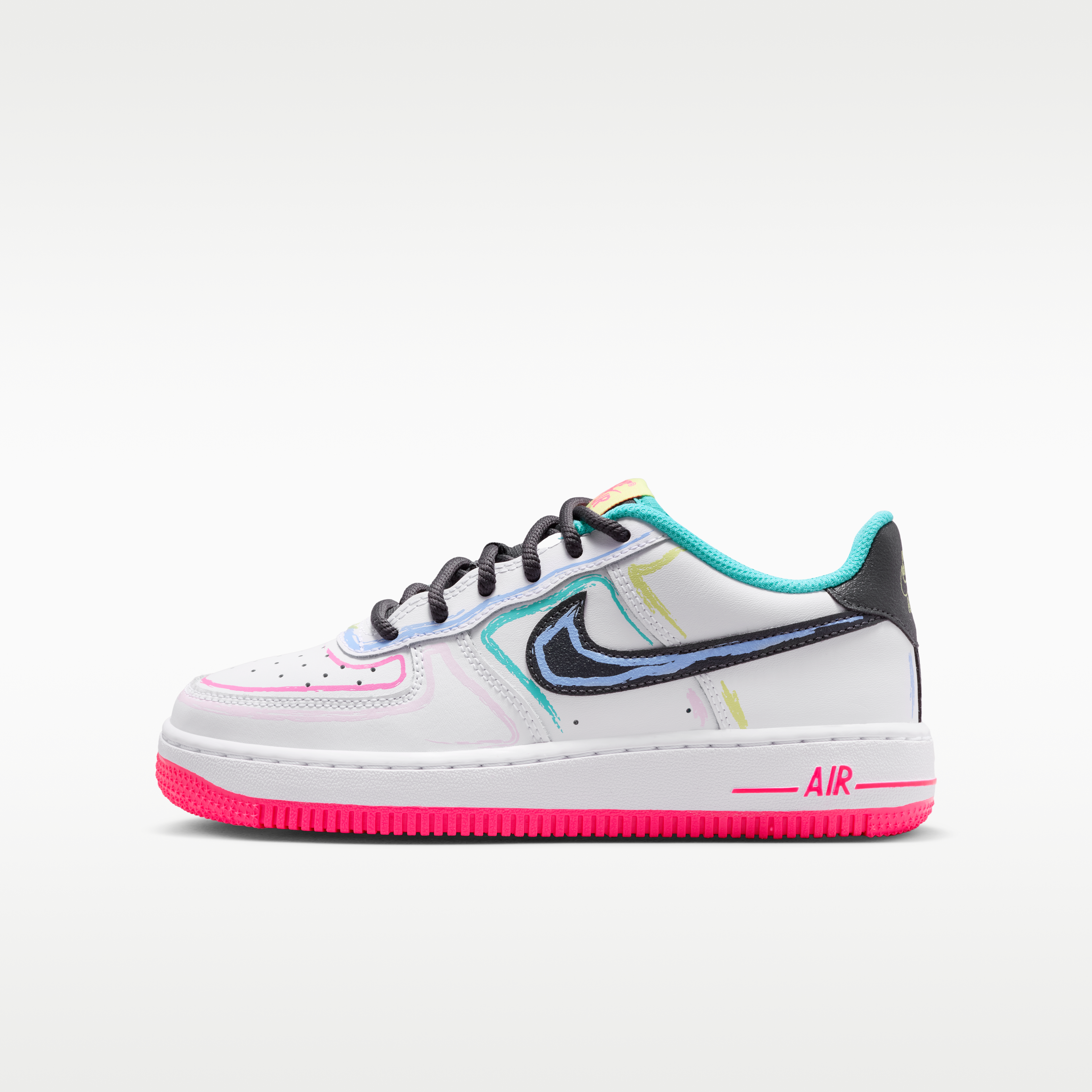 Nike Air Force 1 Synthetic Leather, Leather Low top Skateboard Shoe – IU3252-100