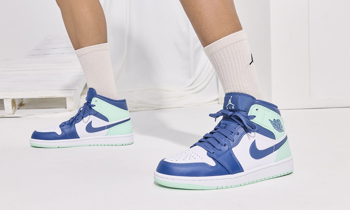 Air Jordan 1 Mid 男子运动鞋-耐克(Nike 