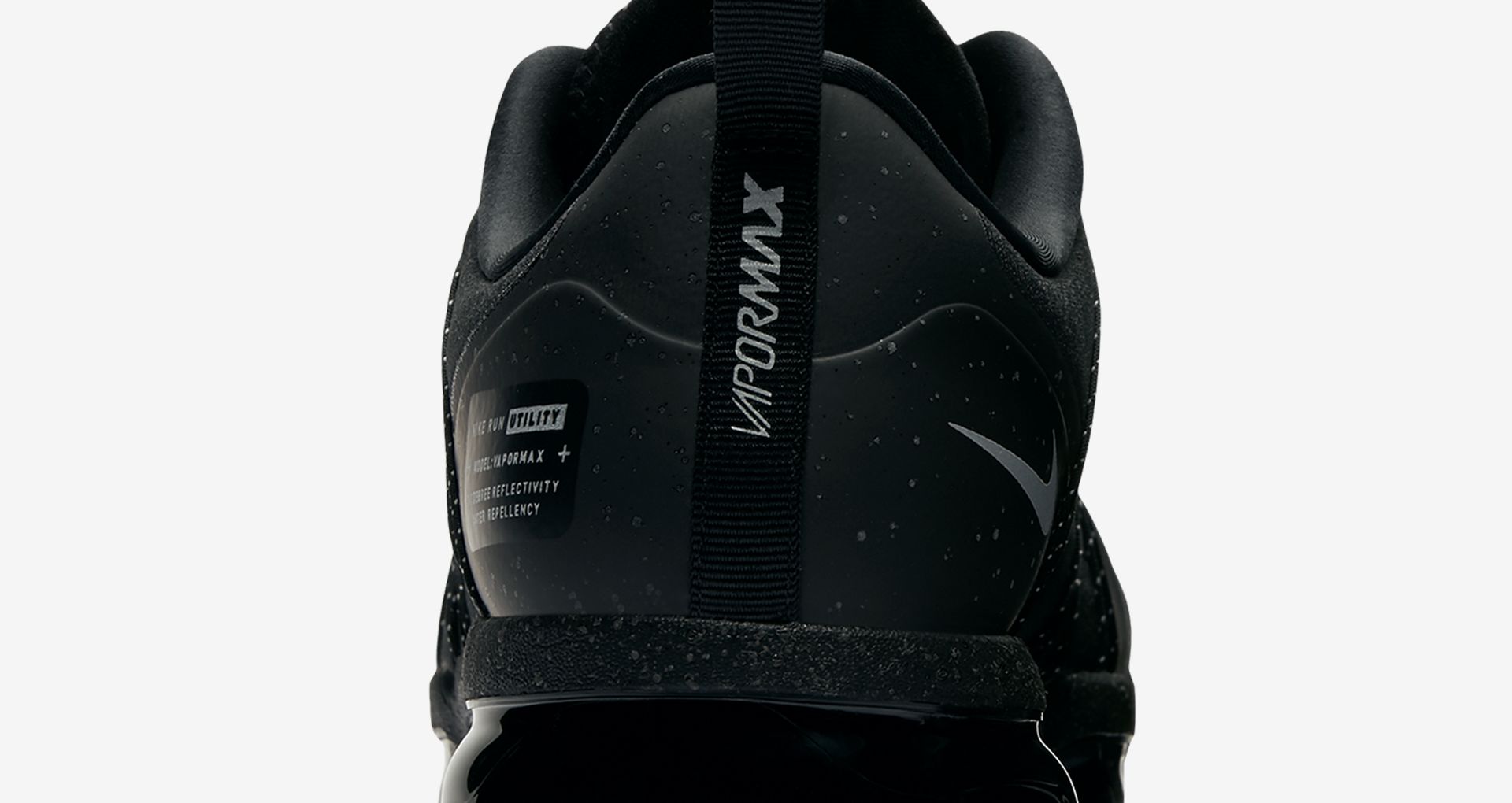 air vapormax run utility black reflect silver