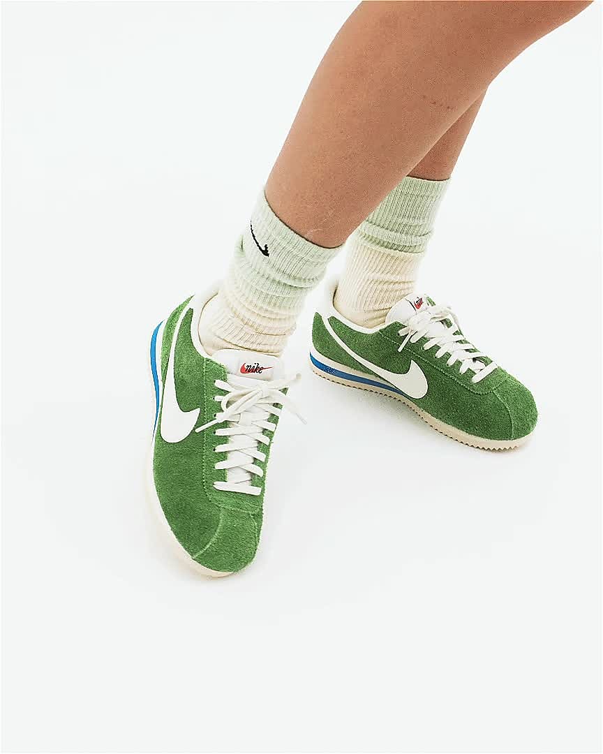 Nike cortez suede femme outlet